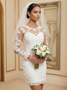 Luxury Designer Runway Evening Cocktail Wedding Prom Party Embroidery Lace Dress